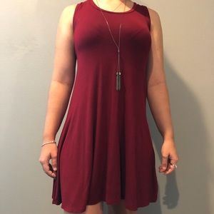 Women’s T-Shirt Dress with Strappy Back!